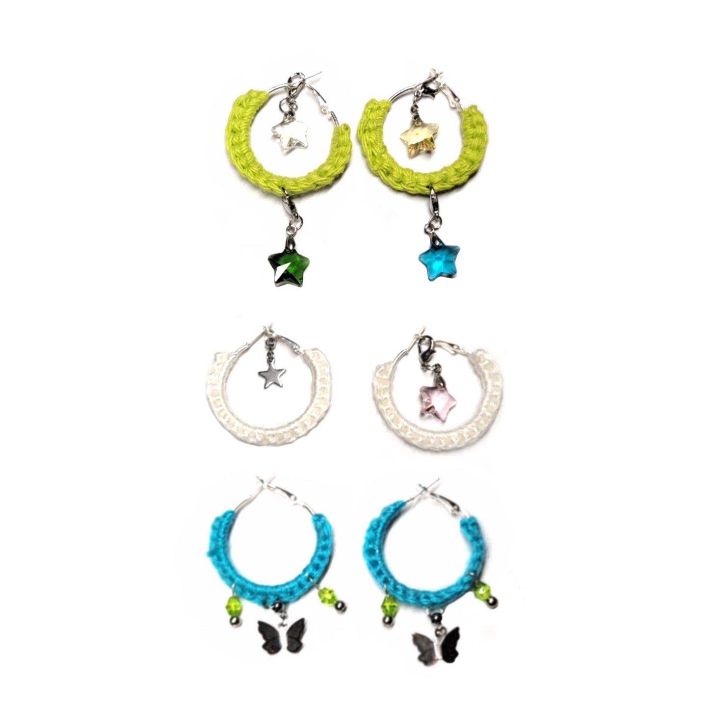 Fairy Butterfly Earring Set with Handmade Pouch