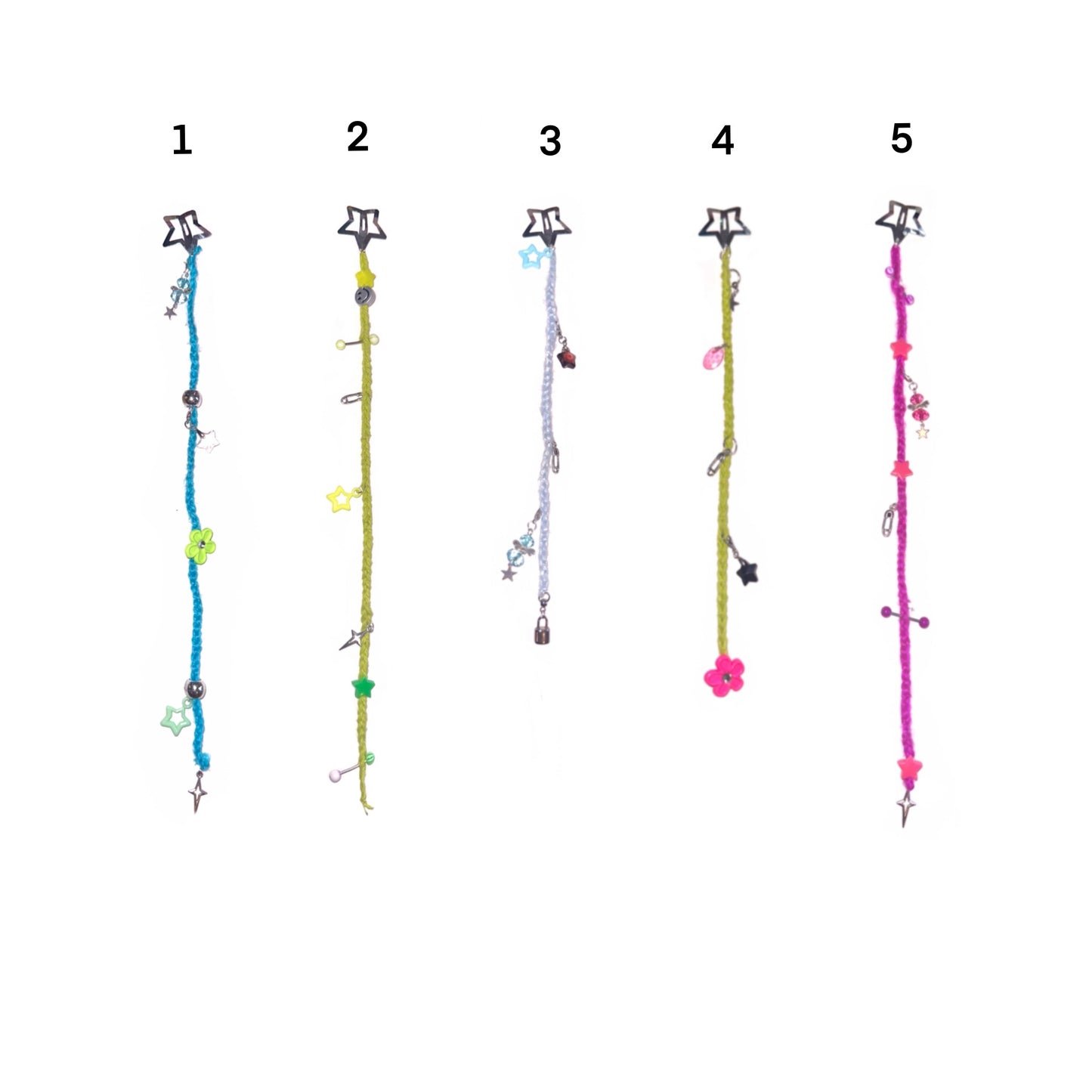 Crochet Strand Clips
