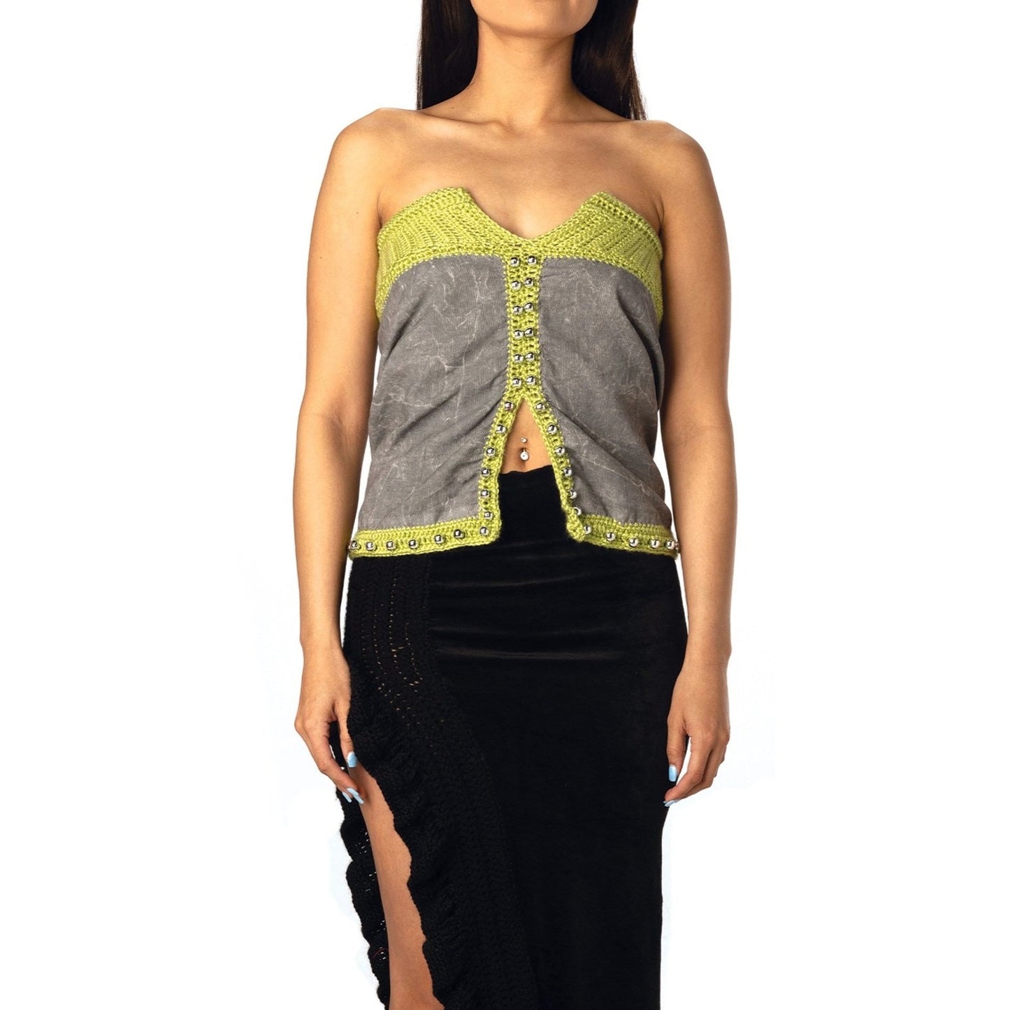 Metallic Lime Top