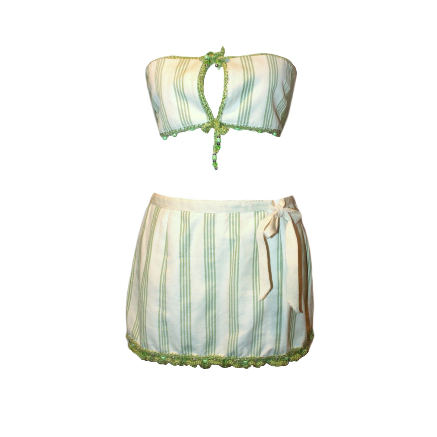 Green Striped Jacket Outfit