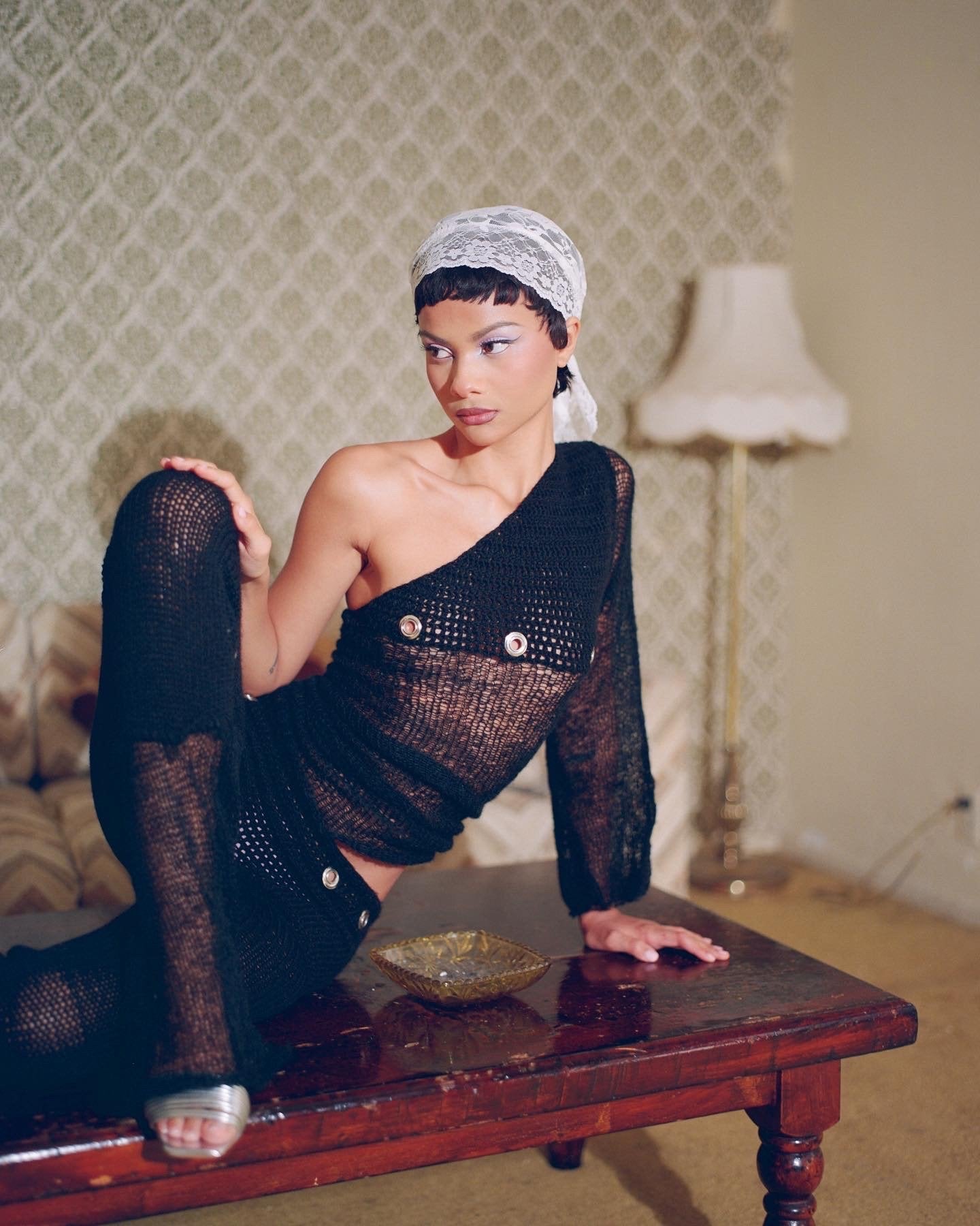 Eyelet Pants