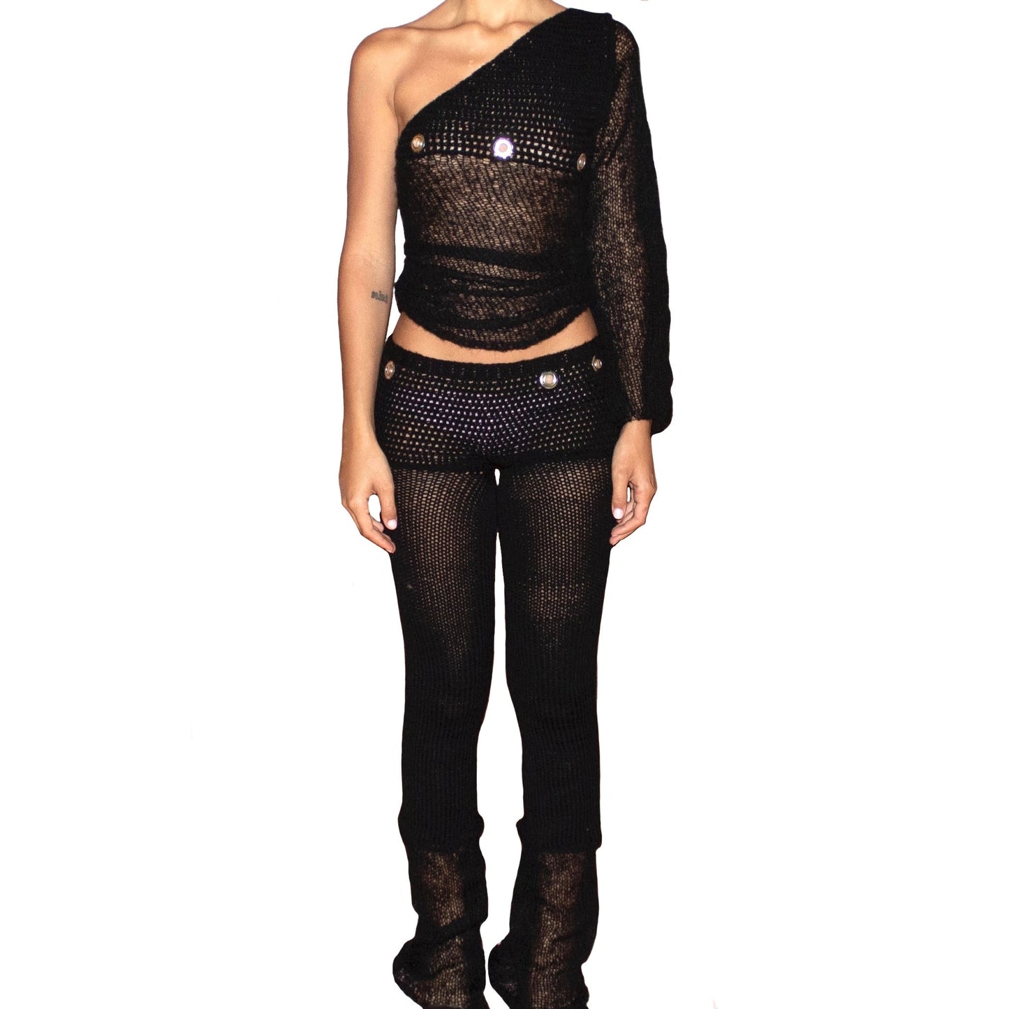 Eyelet Pants