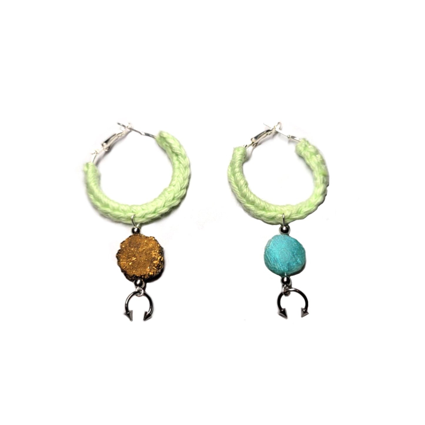 Gemstone Piercing Earrings
