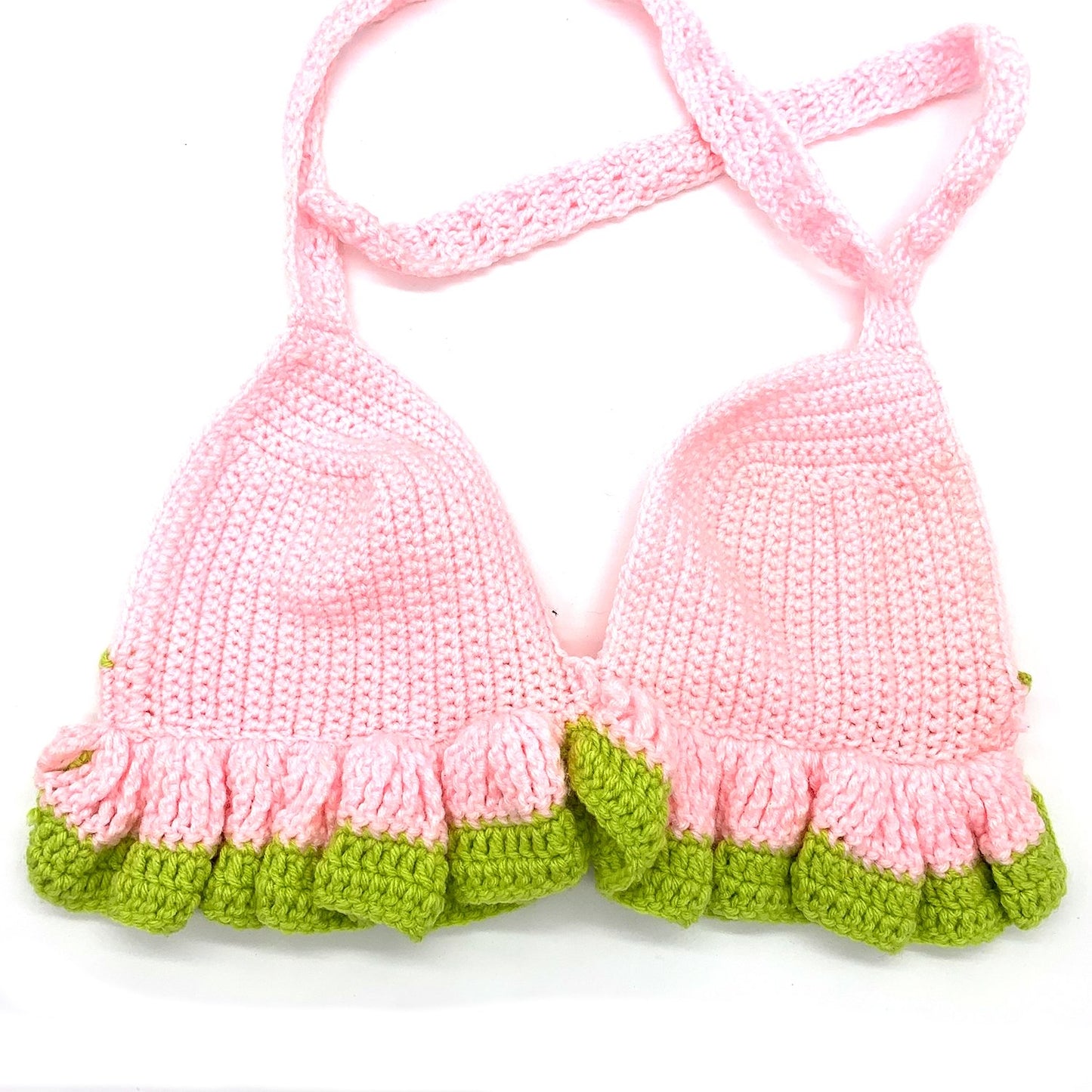 Strawberry Ruffle Bra Top