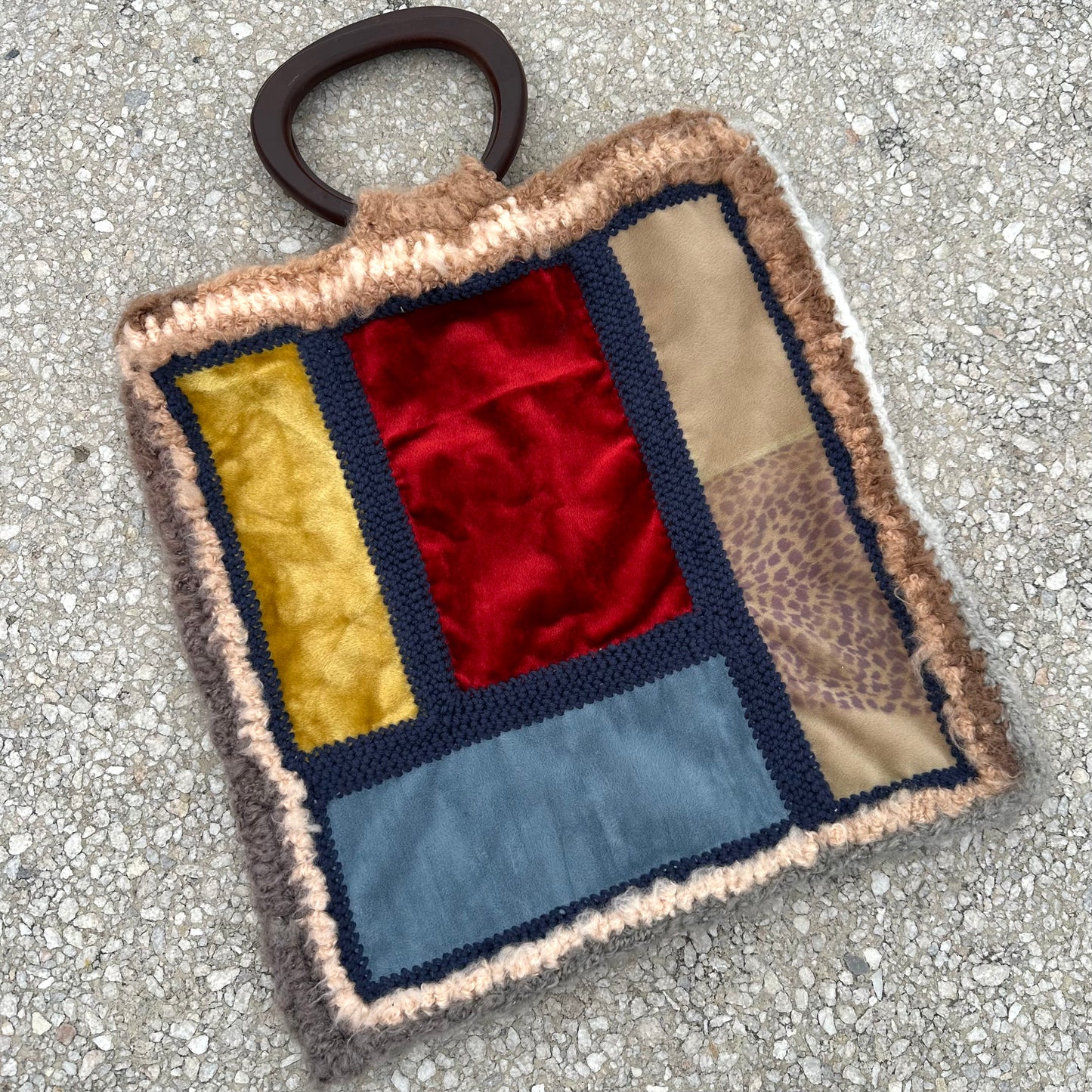 Mohair Patchwork Tote