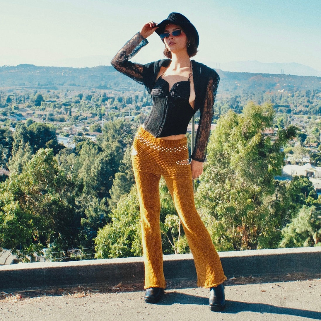 Velvet Beaded Pants