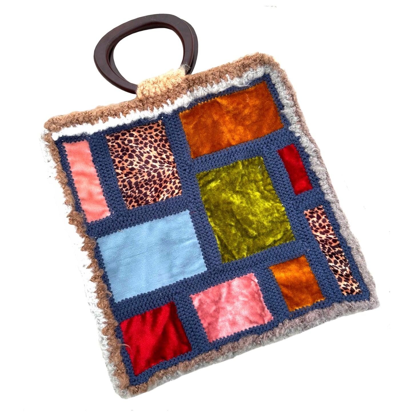 Mohair Patchwork Tote