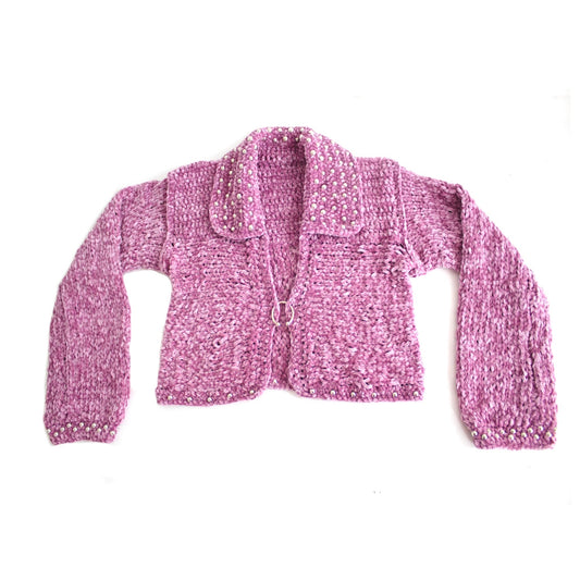 Lilac Velvet Sweater