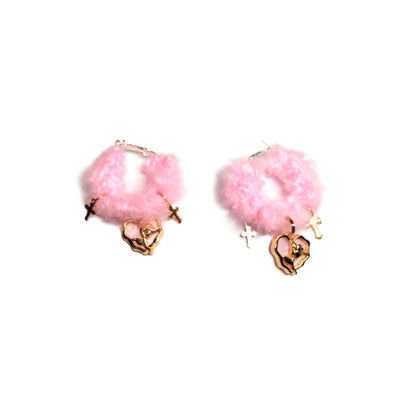 Strawberry Gold Charm Earrings