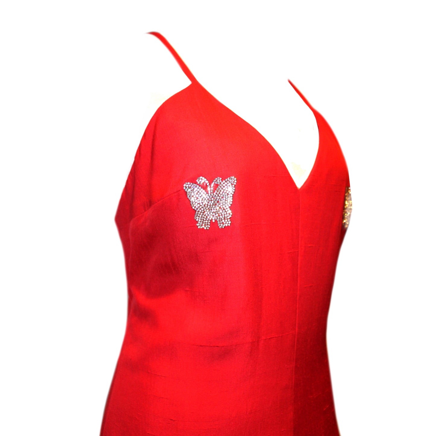 Red Butterfly Bedazzled Dress